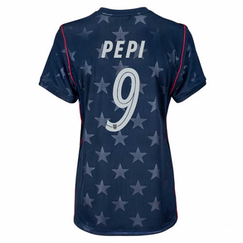 Billige Fotballdrakt Forente stater Ricardo Pepi #9 Replika Bortedrakt Dame VM 2026 Kortermet Billige Fotballdrakt Forente stater Ricardo Pepi #9 Replika Bortedrakt Dame VM 2026 Kortermet